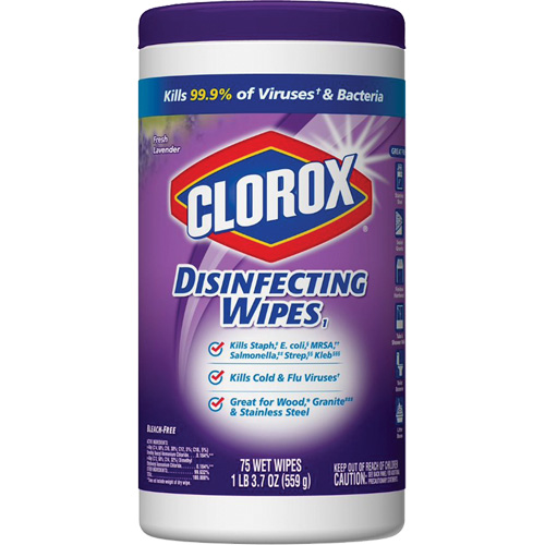 Lingettes d&eacute;sinfectantes, 75 lingettes Action Paper