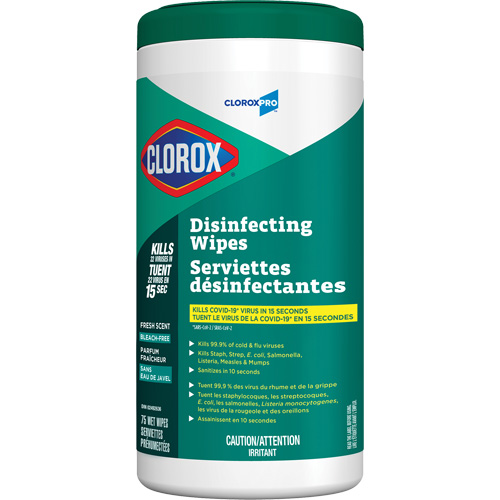 Lingettes d&eacute;sinfectantes, 75 lingettes Action Paper