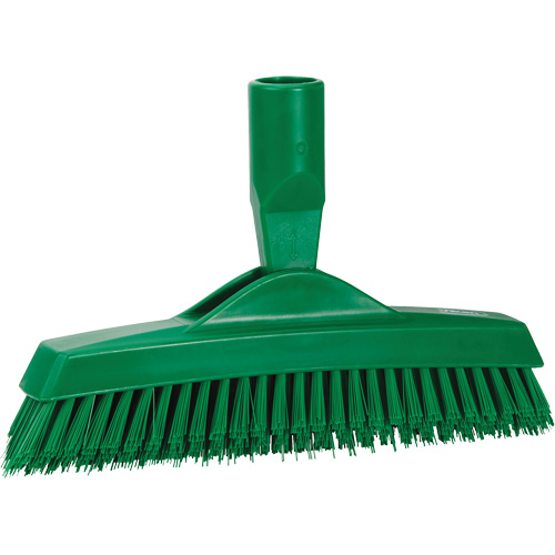 Grout Brush, Stiff Bristles, 9-1/4" Long, Green Action Paper