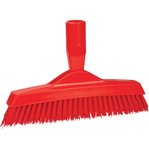 Grout Brush, Stiff Bristles, 9-1/4" Long, Red Action Paper