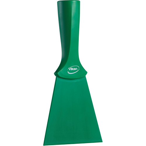 Grattoir en nylon avec poign&eacute;e filet&eacute;e, Vert, 4" la x 8" lo Action Paper