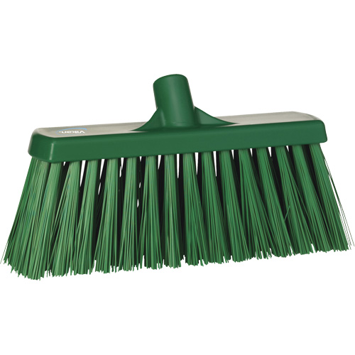 Balai-brosse robuste, Crins Ferme, 13", Polyester, Vert Action Paper