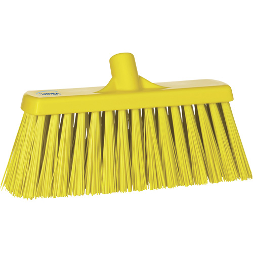 Balai-brosse robuste, Crins Ferme, 13", Polyester, Jaune Action Paper