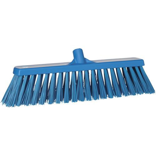 Balai-brosse robuste, Crins Ferme, 20", Polyester, Bleu Action Paper