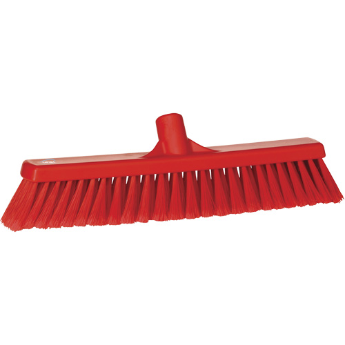 Balai-brosse pour particules fines, Crins Fin/&agrave; bout ouvrant, 16-1/4", Polypropyl&egrave;ne, Rouge Action Paper