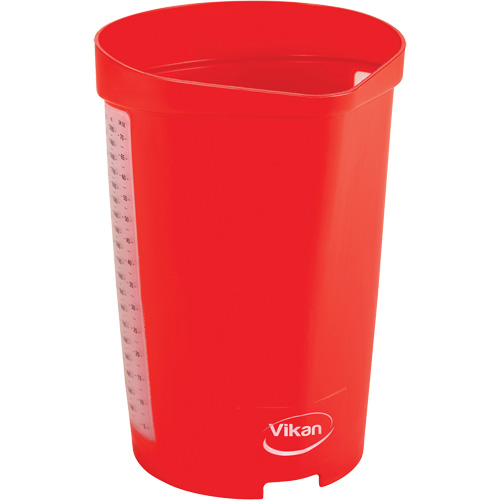 Measuring Jug, Plastic, Red, 65 oz. Action Paper