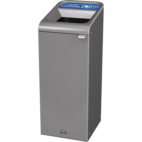 Conteneur pour d&eacute;chets de recyclage m&eacute;lang&eacute;s Configure, Vrac/Bord de rue/De bureau, Acier, 15 gal. US Action Paper