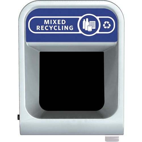 Conteneur pour d&eacute;chets de recyclage m&eacute;lang&eacute;s Configure, Vrac/Bord de rue/De bureau, Acier, 23 gal. US Action Paper
