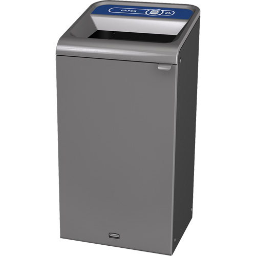 Conteneur pour d&eacute;chets de papier Configure, Vrac/Bord de rue/De bureau, Acier, 23 gal. US Action Paper