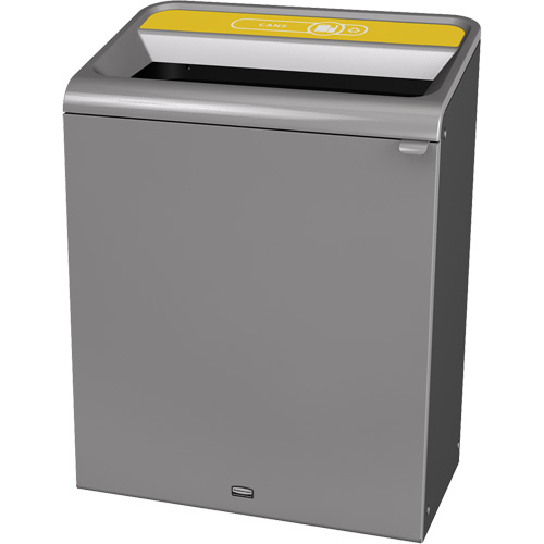 Conteneur pour d&eacute;chets de bidon Configure, Vrac/Bord de rue/De bureau, Acier, 45 gal. US Action Paper