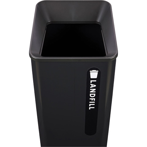 Bac d'ordures destin&eacute;s &agrave; l'enfouissement Sustain, Plastique/Acier, 23 gal. US Action Paper