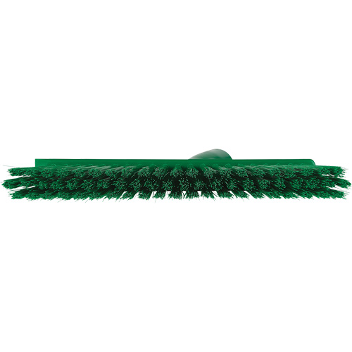 Balai biseaut&eacute; avec pas de vis inclin&eacute;, Crins Moyen, 10", Polyester, Vert Action Paper