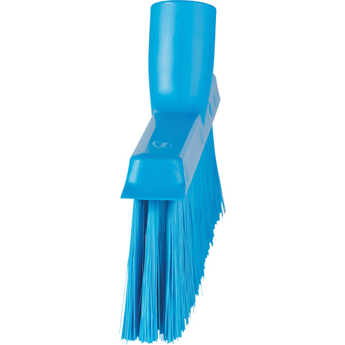 Balai biseaut&eacute; avec pas de vis inclin&eacute;, Crins Moyen, 10", Polyester, Bleu Action Paper