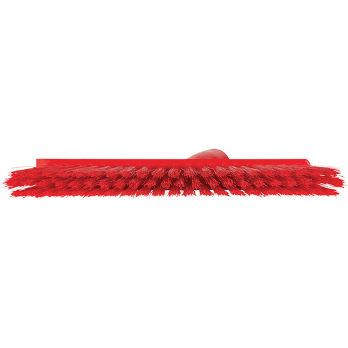 Balai biseaut&eacute; avec pas de vis inclin&eacute;, Crins Moyen, 10", Polyester, Rouge Action Paper