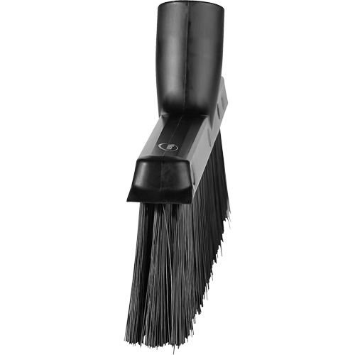 Balai biseaut&eacute; avec pas de vis inclin&eacute;, Crins Moyen, 10", Polyester, Noir Action Paper