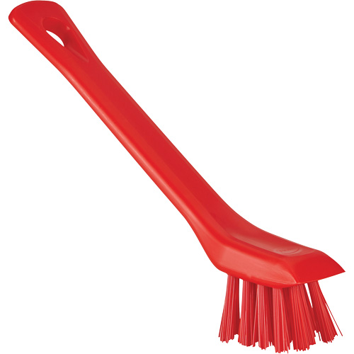 Brush with Scraping Edge, Stiff Bristles, 6" Long, Red Action Paper