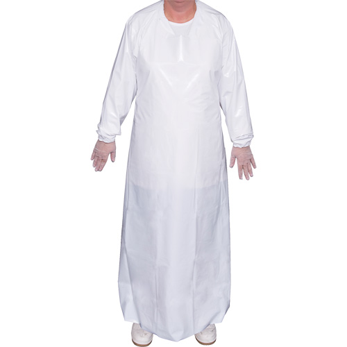 Blouse Top Dog de 6 mil, T-Grand, Blanc, Polyur&eacute;thane Action Paper