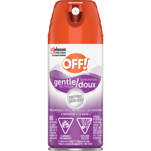 Off!&reg; Gentle Insect Repellent, DEET Free, Aerosol, 142 g Action Paper
