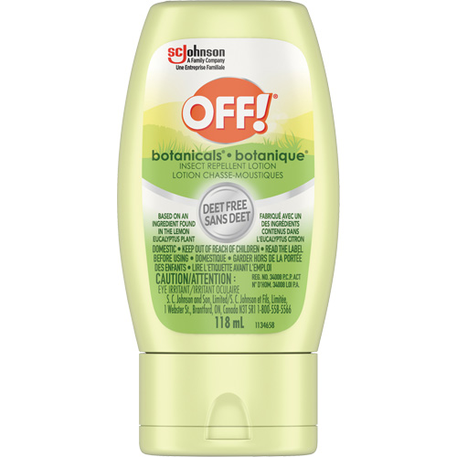 Off!&reg; Botanicals&reg; Insect Repellent, DEET Free, Lotion, 118 g Action Paper