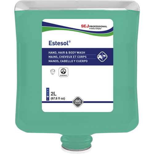 Estesol&reg; Hand, Hair and Body Cleaner, 2 L, Rain Forest, Plastic Cartridge Action Paper