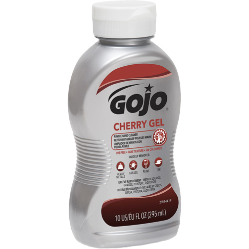 Nettoyant &agrave; mains, Gel/Pierre ponce, 295,74 ml, Bouteille, Cerise Action Paper