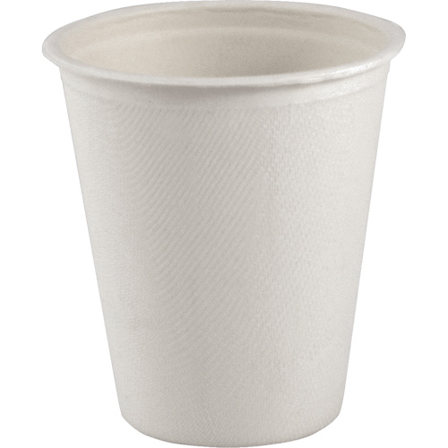 Single Wall Compostable Hot Drink Cup, Paper, 8 oz., White Action Paper
