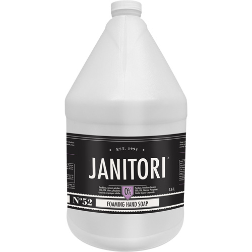 Savon &agrave; main Janitori 52, Mousse, 4 L, Parfum&eacute; Action Paper
