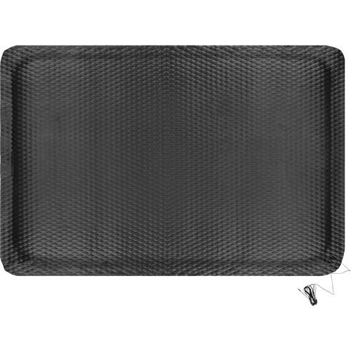 Hog Heaven Electrically Conductive Mat, 4' W x 6' L, 5/8" Thickness, Black, Nitrile Action Paper