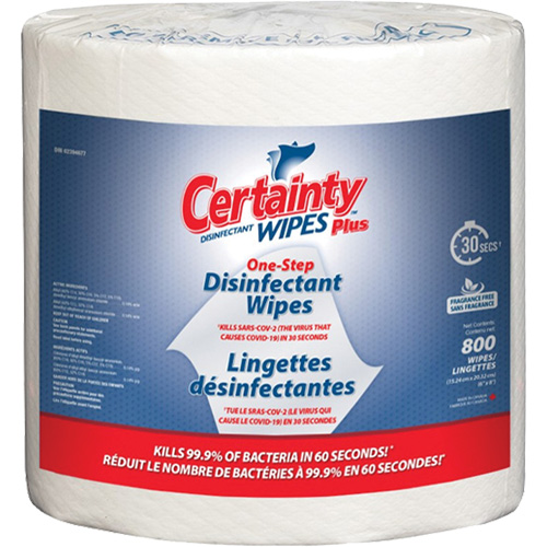 Lingettes d&eacute;sinfectantes, 7-9/10" x 5-9/10", 800 lingettes Action Paper