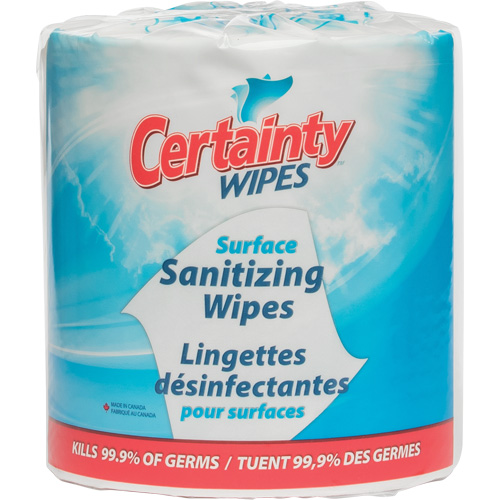 Lingettes d&eacute;sinfectantes pour surfaces, Pochette Action Paper