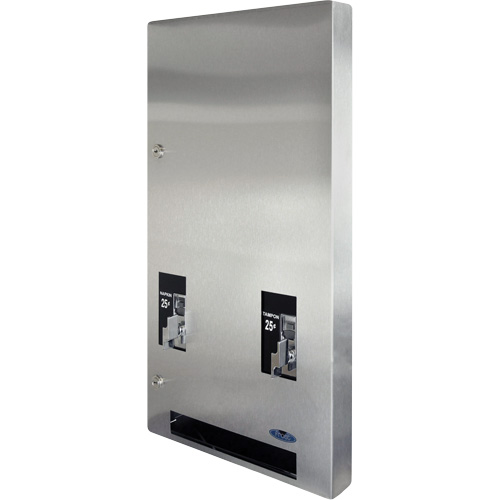 Recessed Double Napkin & Tampon Vendor Action Paper