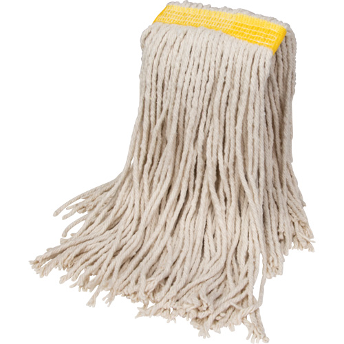 Wet Floor Mop, Cotton, 12 oz., Cut Style Action Paper