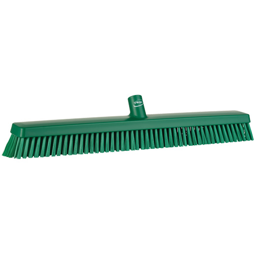 Balai-brosse robuste, Crins Fin/Ferme, 24", Vert Action Paper