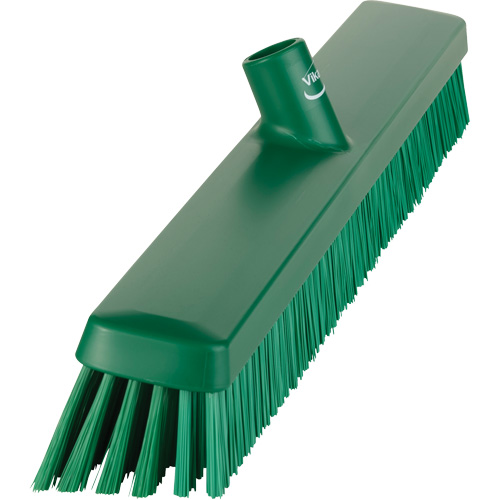 Balai-brosse robuste, Crins Fin/Ferme, 24", Vert Action Paper