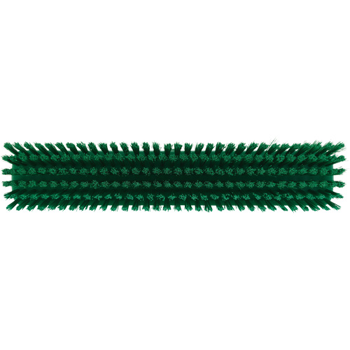 Push Broom Head, Fine/Stiff Bristles, 16-1/2", Polyester/Polypropylene, Green Action Paper
