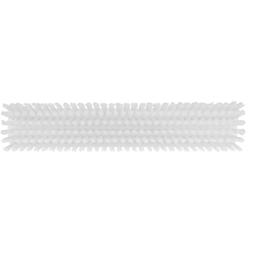 Push Broom Head, Fine/Stiff Bristles, 16-1/2", Polyester/Polypropylene, White Action Paper