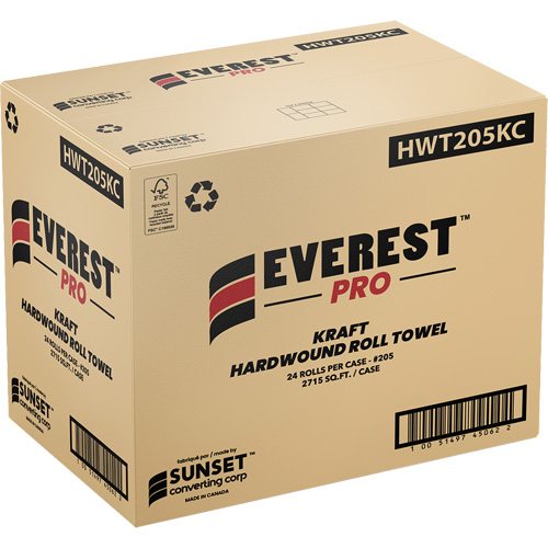 Everest Pro Kraft Hardwound Roll Towels, 1 Ply, Standard Action Paper