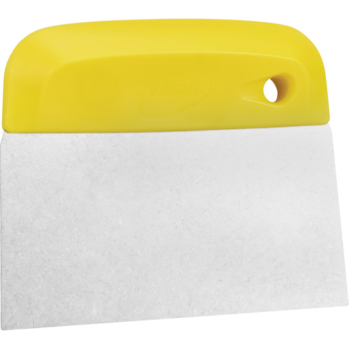 Flexible Stainless Steel Dough Cutter/Scraper, Yellow, 4-1/2" W x 5-3/4" L Action Paper