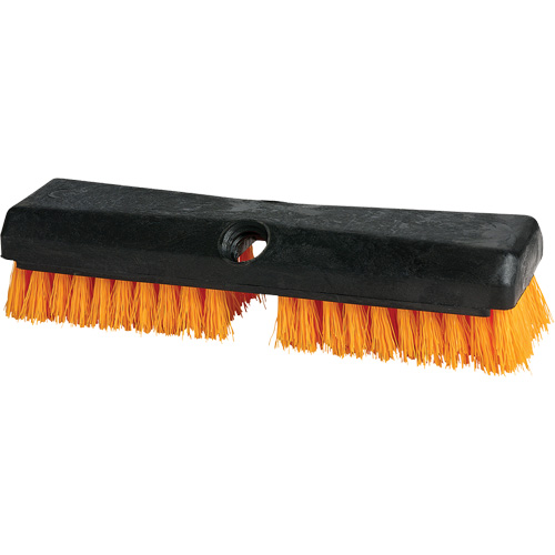 Cleaning Brush, 10" L, Polypropylene Bristles, Black/Red Action Paper