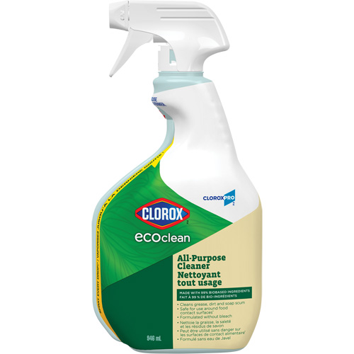 Nettoyant tout usage CloroxPro Clorox EcoClean, 946 ml, Bouteille &agrave; g&acirc;chette Action Paper