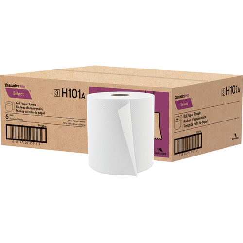 PRO Select Roll Paper Towel, 1 Ply, Standard, 1000' L Action Paper