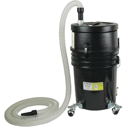 High Capacity HEPA Abatement Vacuum, Dry, 5 US Gal. (18.92 Litres) Action Paper