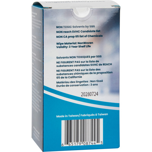 Individually Wrapped Cleaning Wipes, 12 Wipes, 8" x 9-1/2" Action Paper