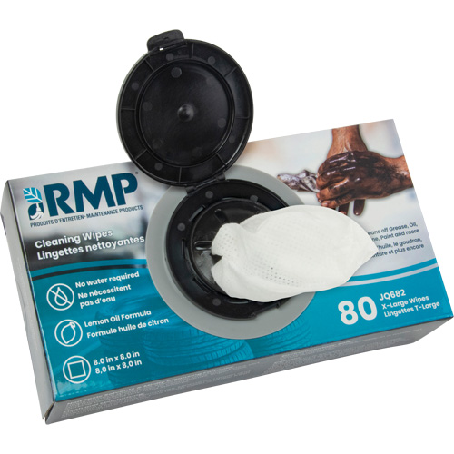 X-Large Cleaning Wipes, 80 Wipes, 8" x 8" Action Paper