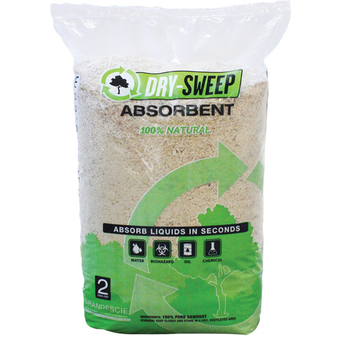 Absorbant naturel biod&eacute;gradable Dry Sweep, Sac, 22 lb (10 kg) Action Paper