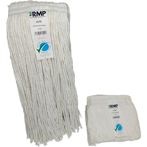 4-Ply Narrow Mop Head, Rayon, 12 oz., Cut Style Action Paper