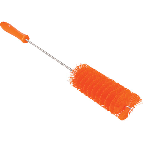 Tube Brush, Medium Bristles, 19-7/10" Long, Orange Action Paper