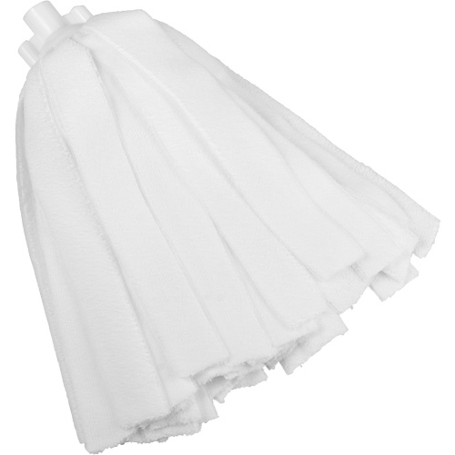 Socket Mop, White, Microfibre, Cut Style Action Paper