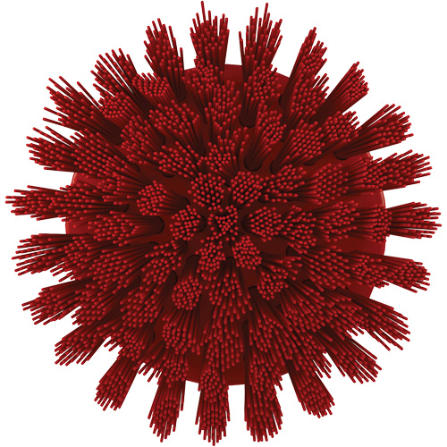 HyDrive Round Drill Brush, Extra Stiff Bristles, 3-1/10" Long, Red Action Paper