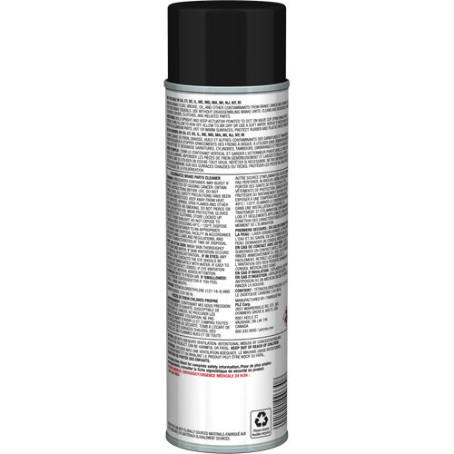 Pro Line Brake Parts Cleaner with Ultra Low VOC, Aerosol Can Action Paper
